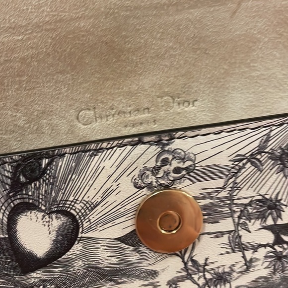 Christian Dior Calfskin Jardín Natural Print Saddle Belt Bag Latte Multicolor - Picture 12 of 16